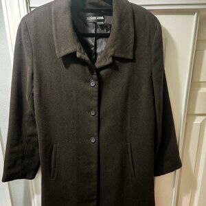 Chocolate brown wool blend jacket‎ XL